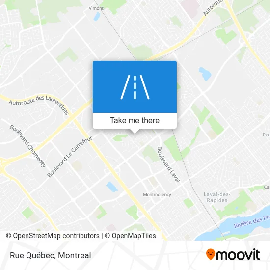 Rue Québec map