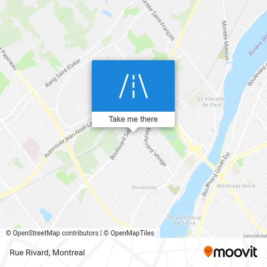 Rue Rivard map