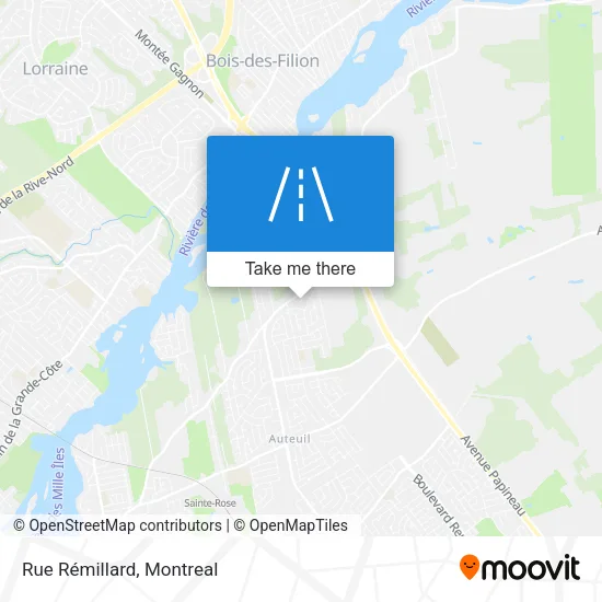 Rue Rémillard map