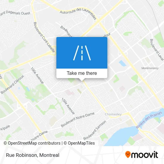 Rue Robinson map