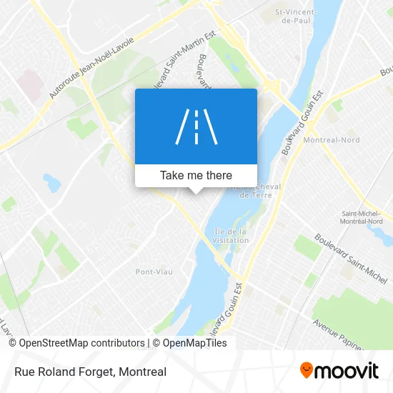 Rue Roland Forget map