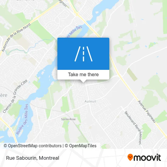 Rue Sabourin map