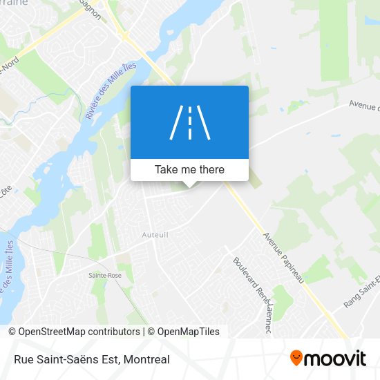 Rue Saint-Saëns Est map