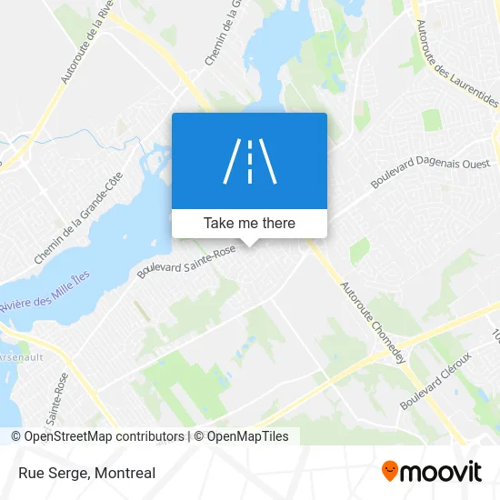 Rue Serge map