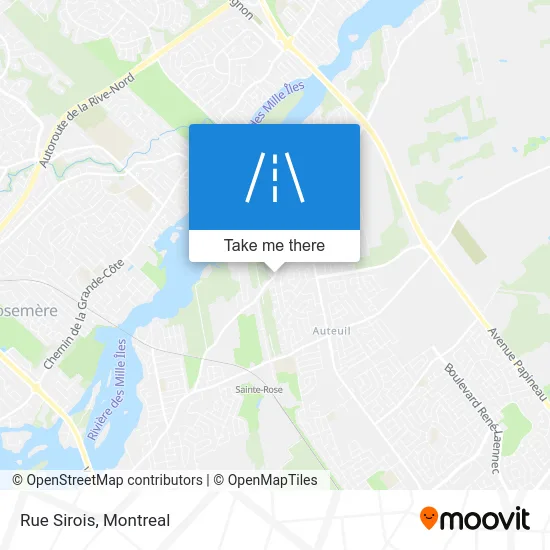 Rue Sirois map