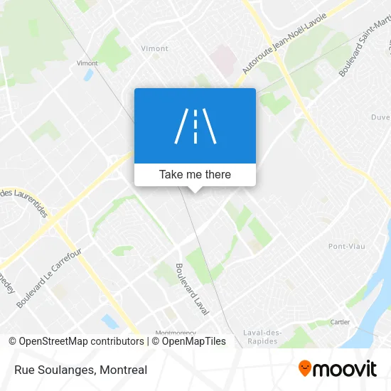 Rue Soulanges map