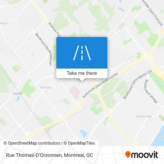 Rue Thomas-D'Orsonnen map
