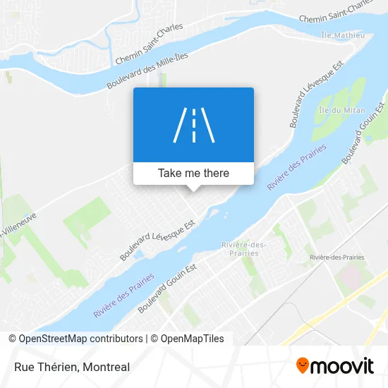 Rue Thérien map