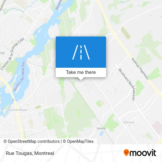 Rue Tougas map