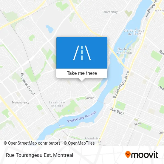 Rue Tourangeau Est map