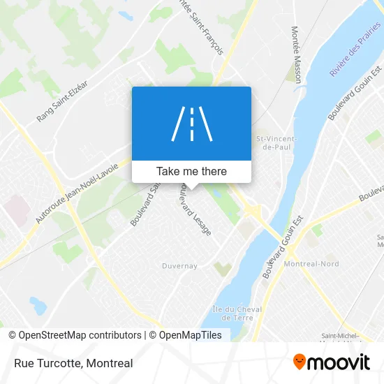 Rue Turcotte map