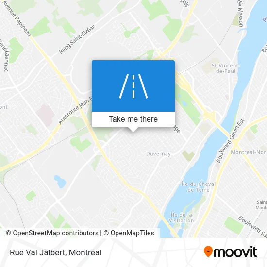 Rue Val Jalbert map