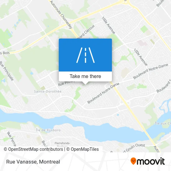 Rue Vanasse map