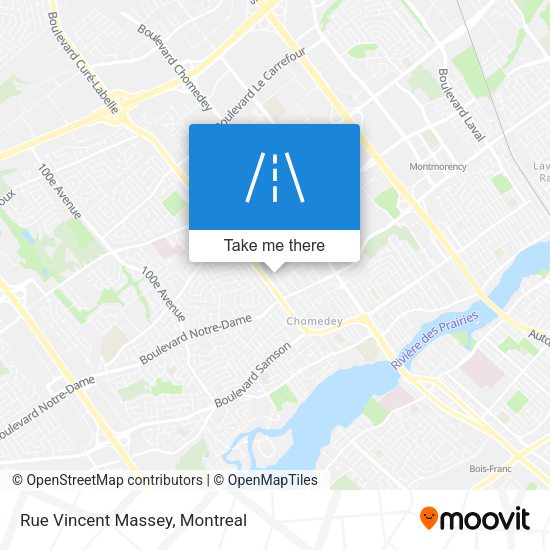 Rue Vincent Massey map