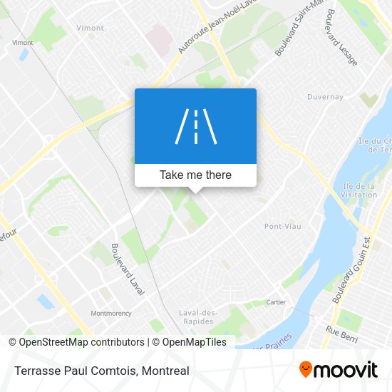 Terrasse Paul Comtois map