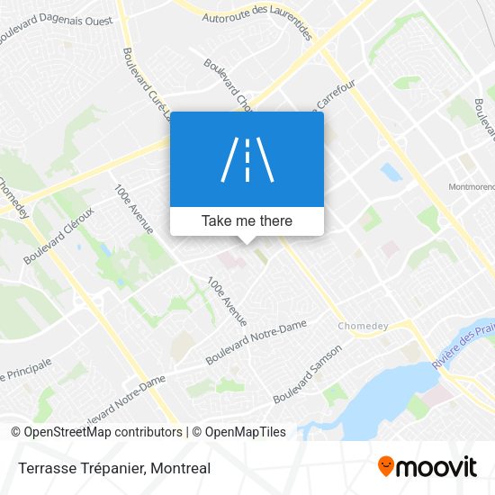 Terrasse Trépanier map