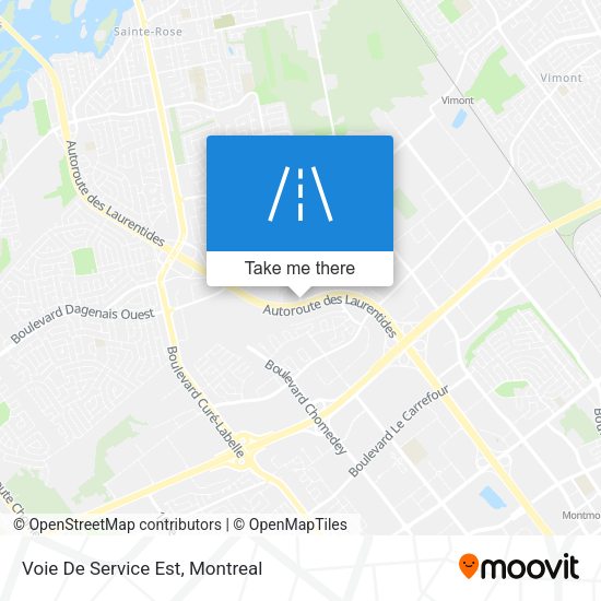 Voie De Service Est map