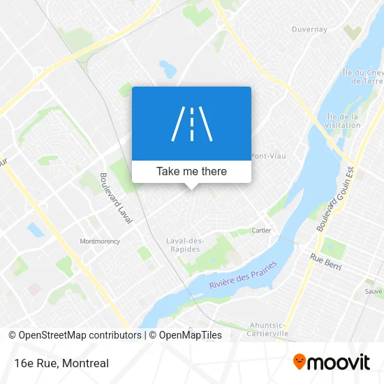 16e Rue map