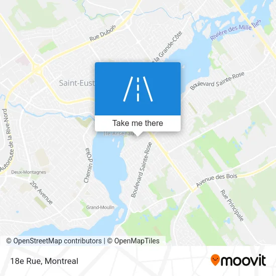 18e Rue map