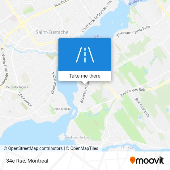 34e Rue map