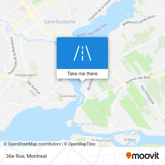 36e Rue map