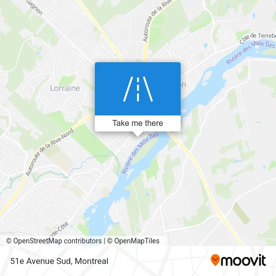51e Avenue Sud map
