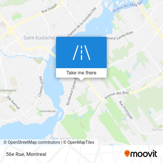 56e Rue map