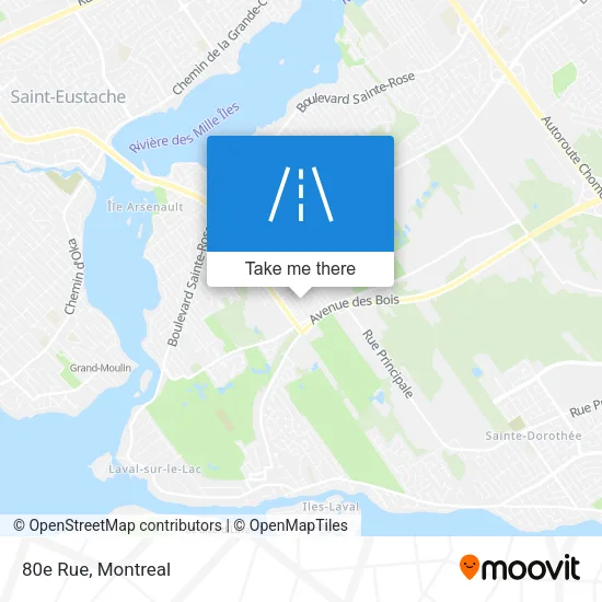 80e Rue map