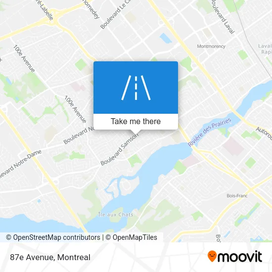 87e Avenue map