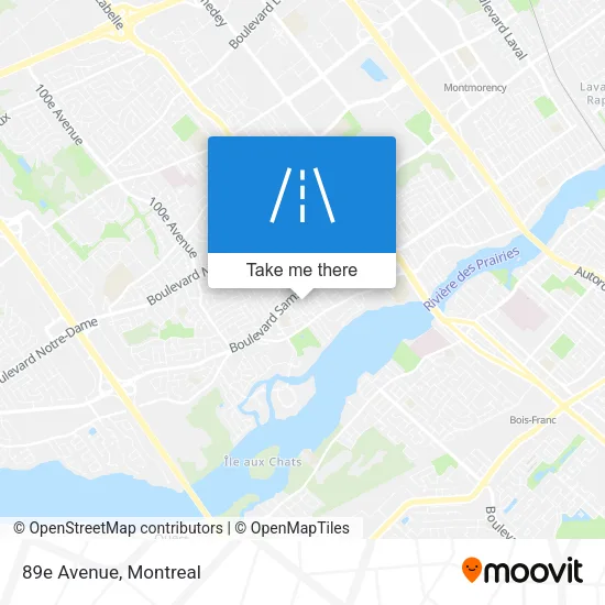 89e Avenue map