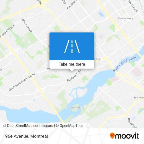 96e Avenue map