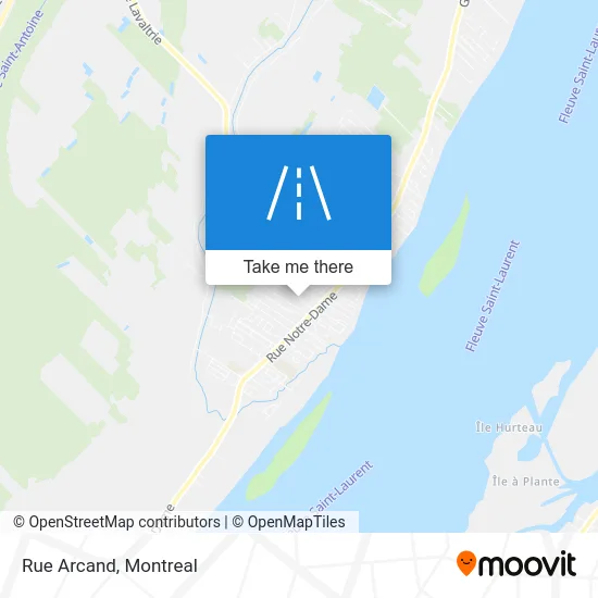 Rue Arcand map