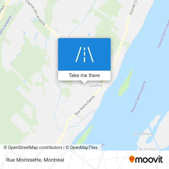 Rue Morissette map