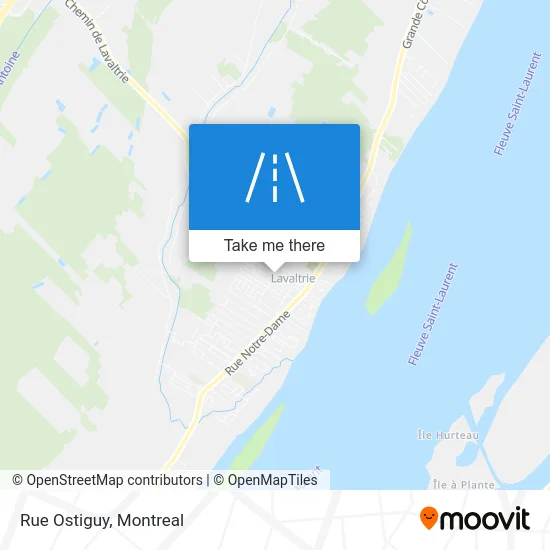Rue Ostiguy map
