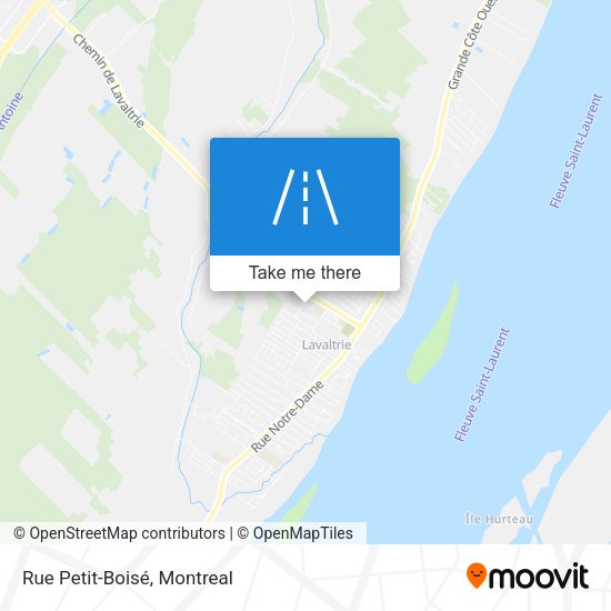 Rue Petit-Boisé map