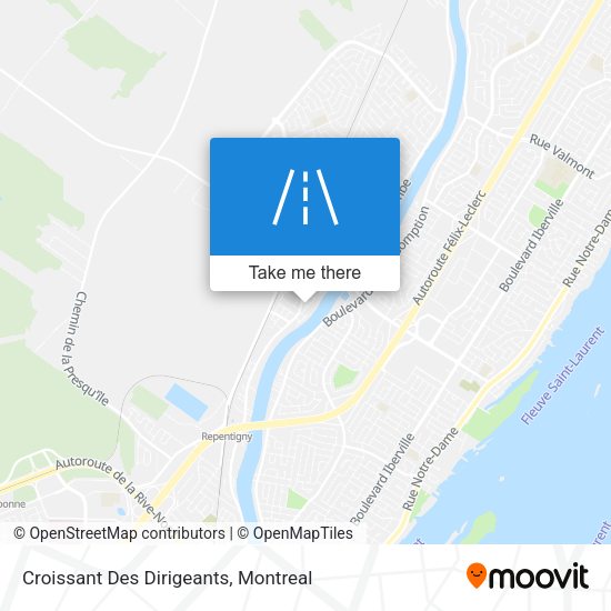 Croissant Des Dirigeants map