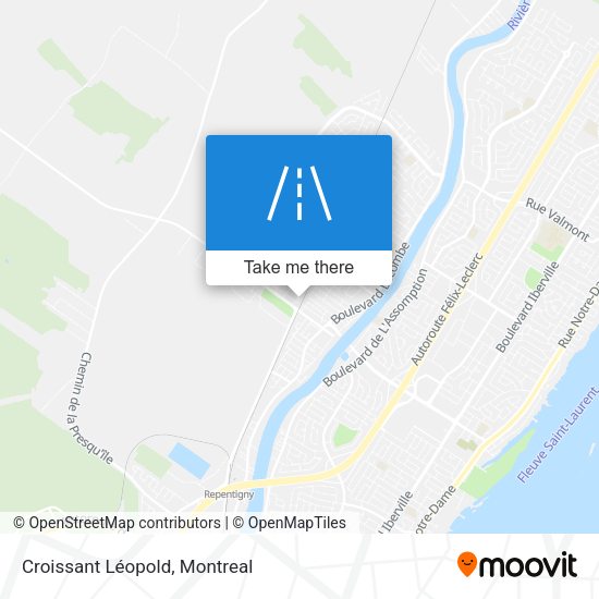 Croissant Léopold map