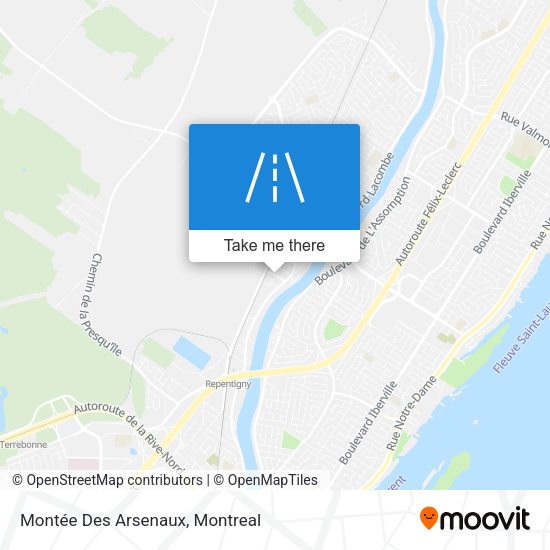 Montée Des Arsenaux map