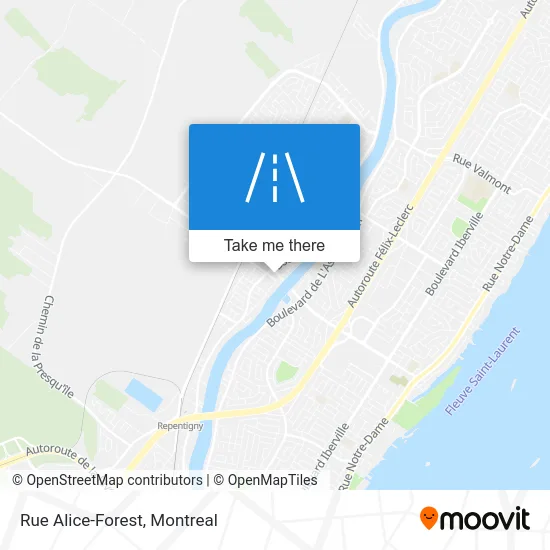 Rue Alice-Forest map