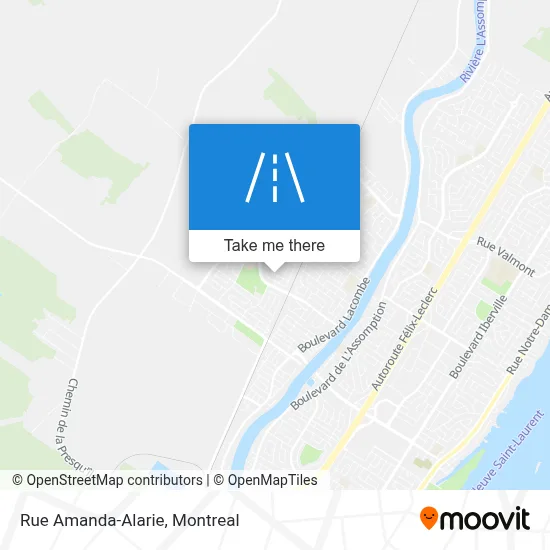 Rue Amanda-Alarie map