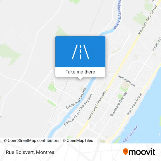 Rue Boisvert map