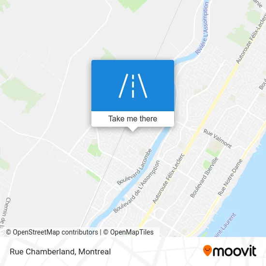 Rue Chamberland map