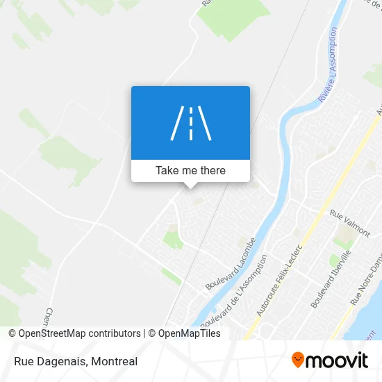 Rue Dagenais map