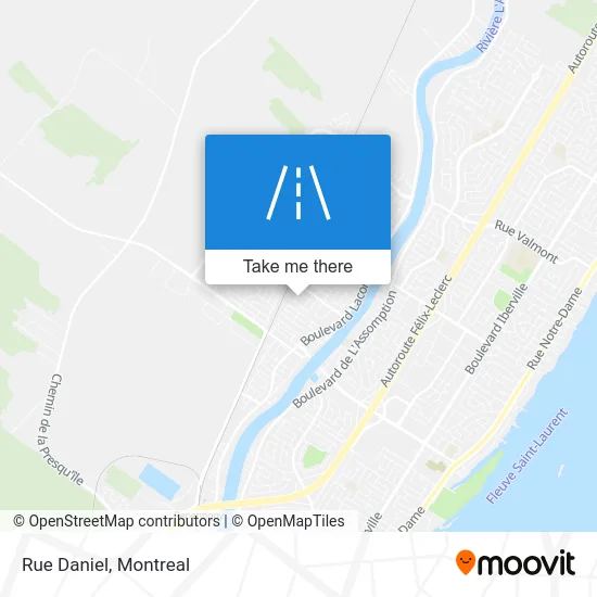 Rue Daniel map