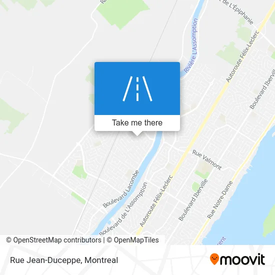Rue Jean-Duceppe map