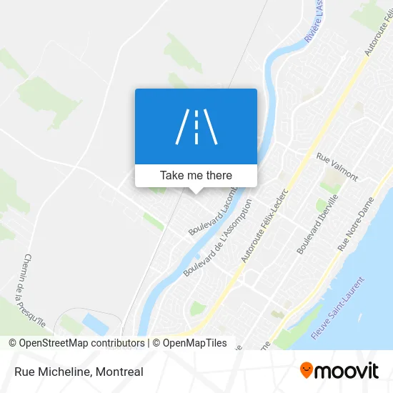 Rue Micheline map