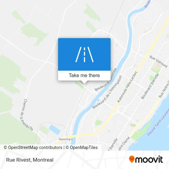 Rue Rivest map
