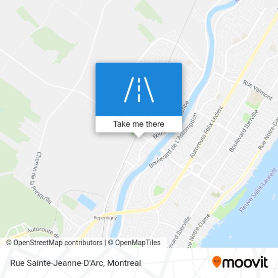 Rue Sainte-Jeanne-D'Arc map