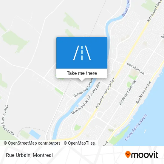 Rue Urbain map
