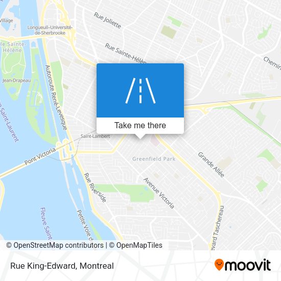 Rue King-Edward map